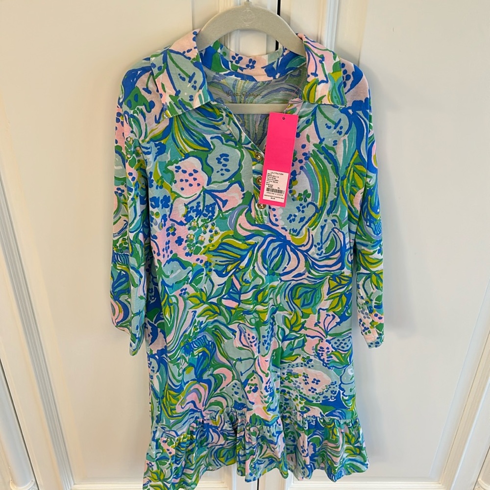 Lily Pulitzer NWT Girls Amelia Polo Dress - size XL
